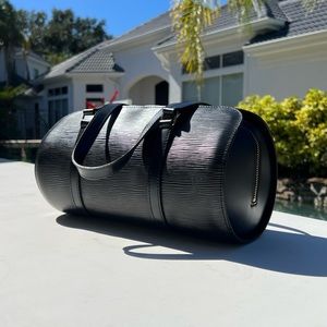 Louis Vuitton LV Hand Bag Soufflot Black